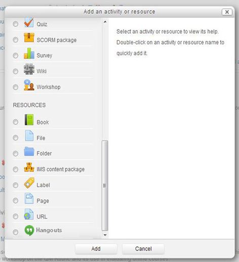 google hangouts moodle