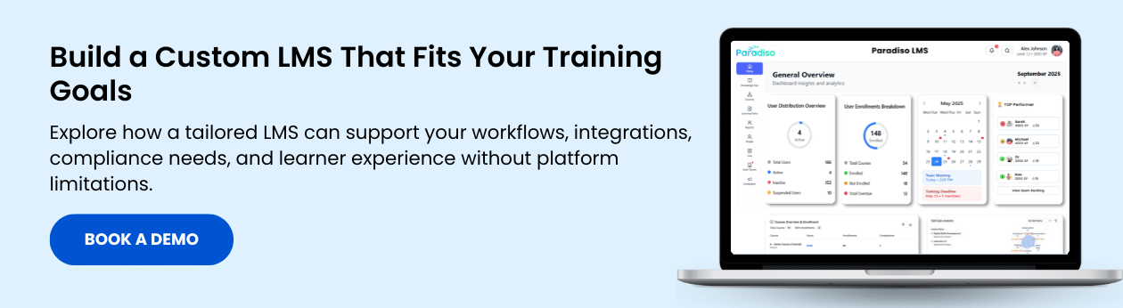 Custom LMS Book a Demo