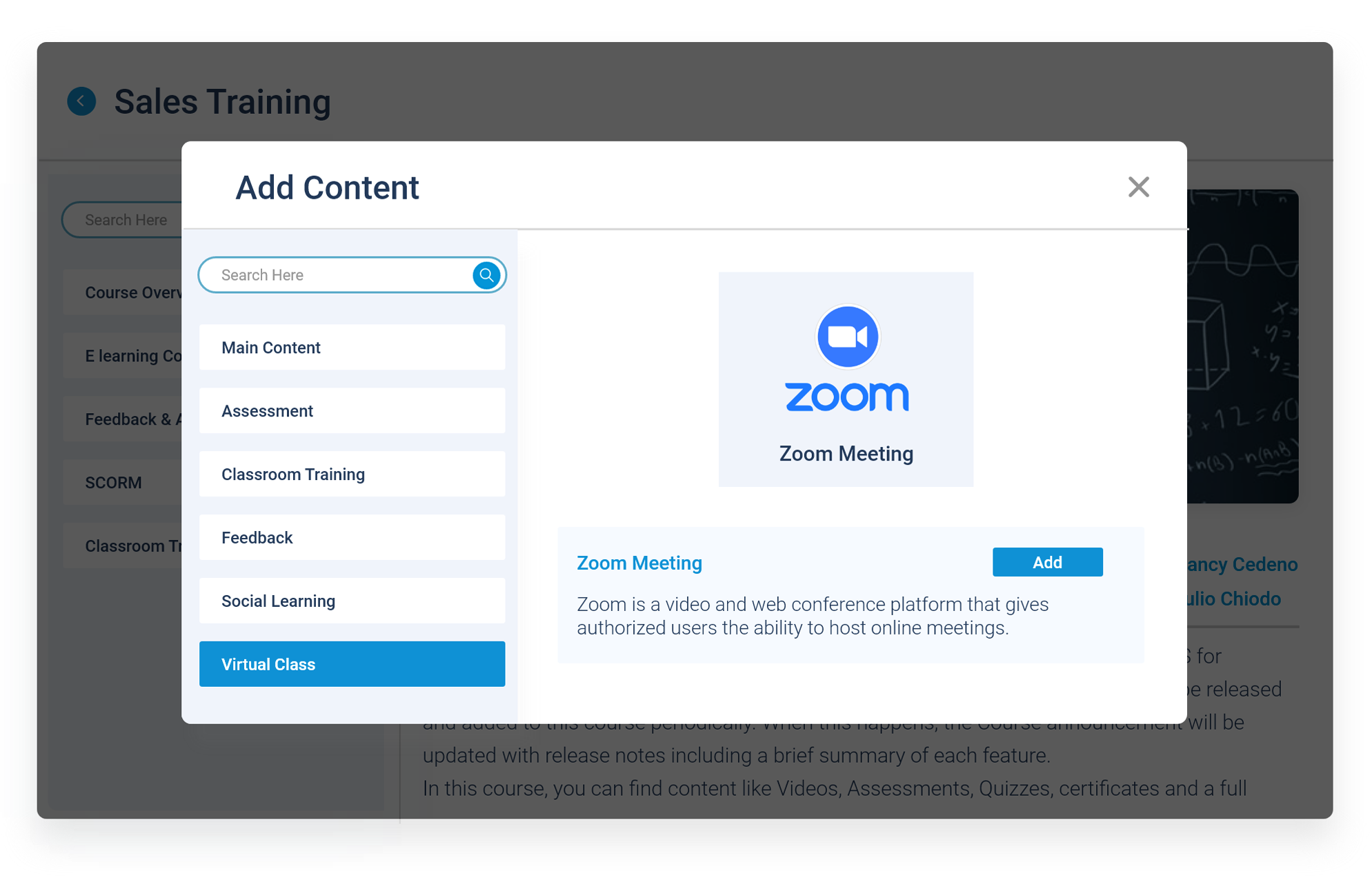 Paradiso LMS Zoom Screenshot- Launch Zoom