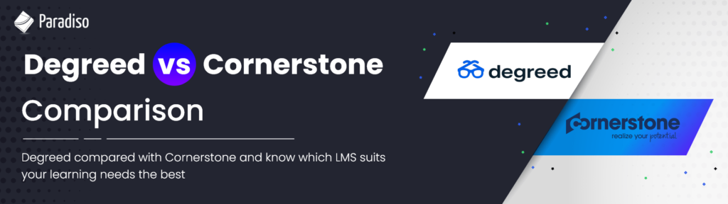 Degreed vs Cornerstone Comparison 2022 | Paradiso