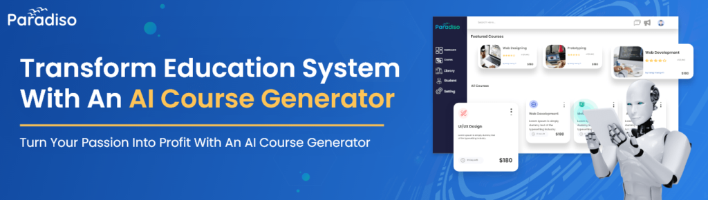 What are the key benefits of using an AI course generator?