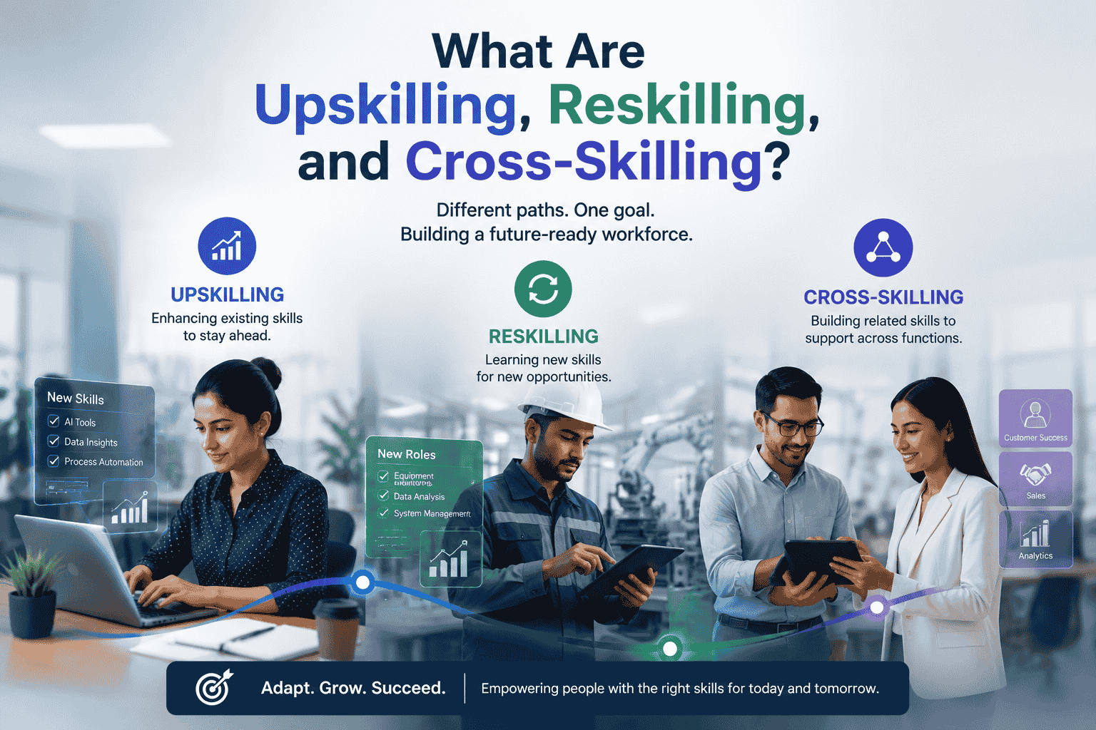 What Are Upskilling, Reskilling, and Cross-Skilling