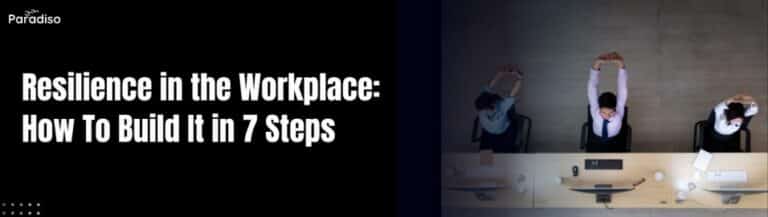 how to build resilience at work