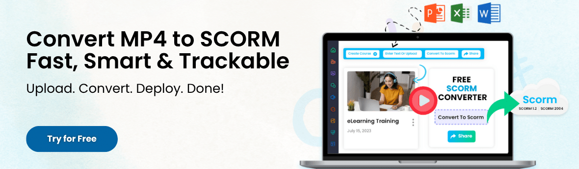 convert mp4 to scorm