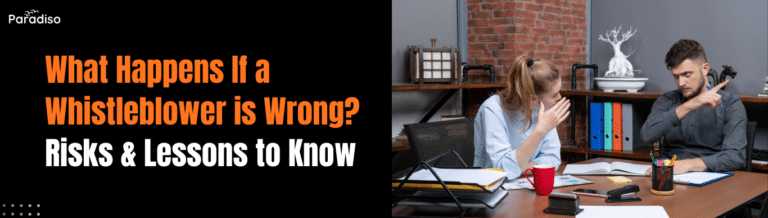 what happens if a whistleblower is wrong