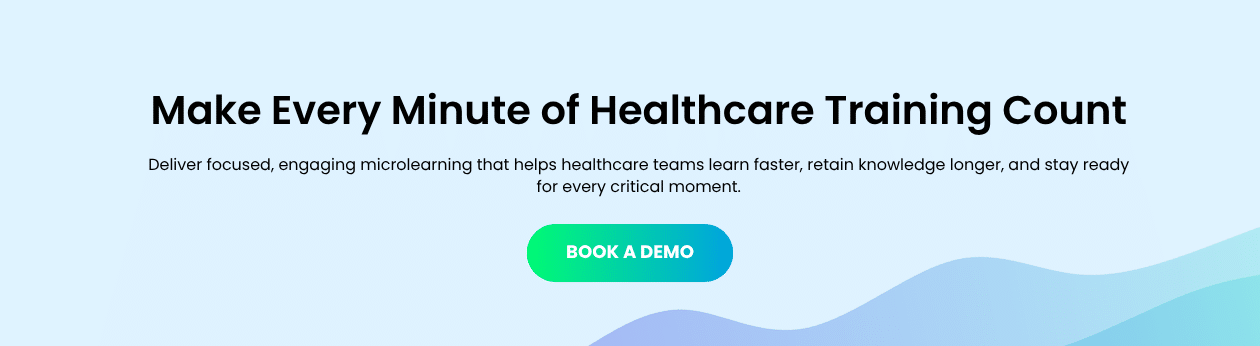 healthcare microlearning platform for employees CTA