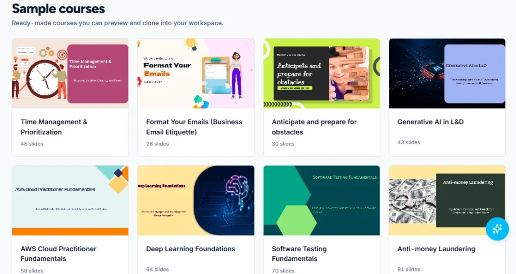 how to create a course using ai