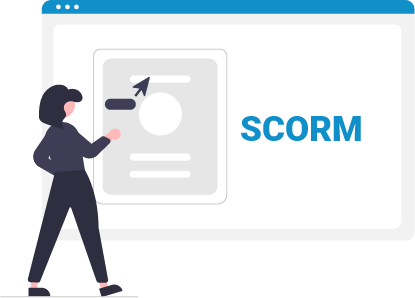 eLearning authoring tool -SCORM 1.2, 2004 and AICC PENS Compliant
