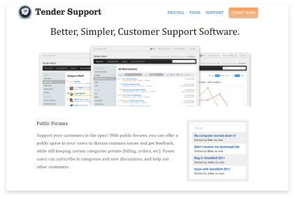 Tender Support