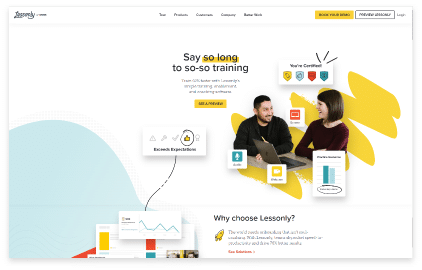 Top Corporate LMS Lessonly