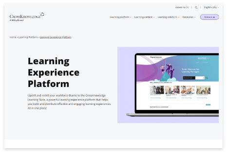Top LMS for Manufacturing Company CrossKnowledge Learning Suite