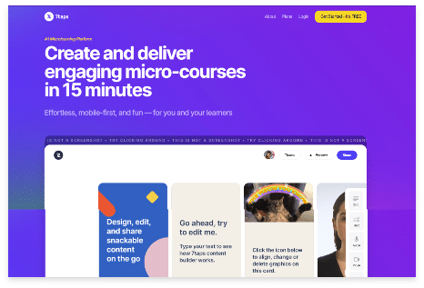Mobile eLearning platforms 7taps Microlearning