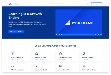 Training eLearning software workramp