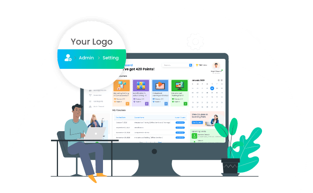 White Label LMS for your online training banner img