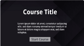 Black Theme eLearning Course Template