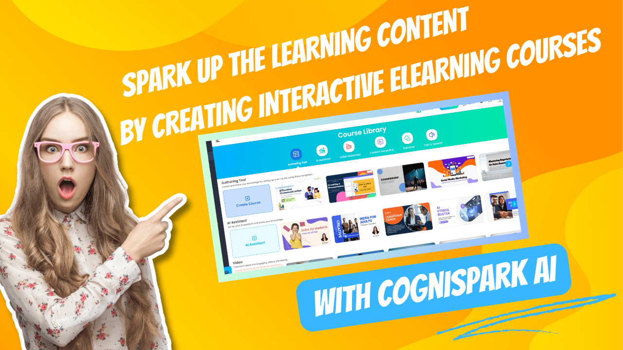 CogniSpark AI One Stop Solution Catering to All Your Course Creation Needs