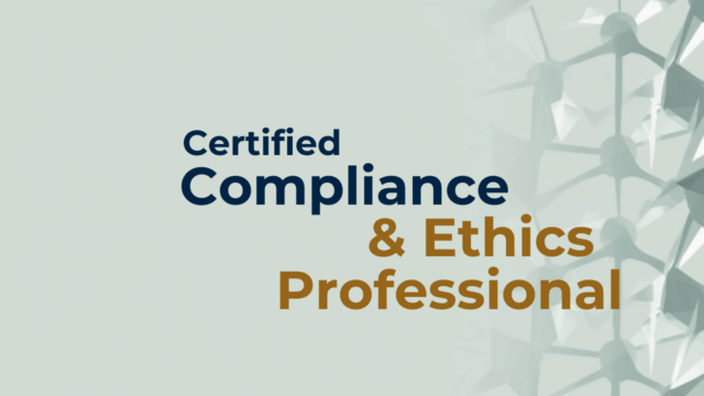 Certified Compliance & Ethics Professional