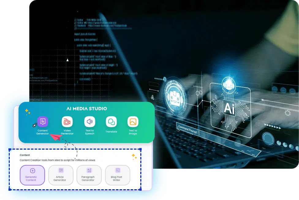 built in ai powered authoring tool img