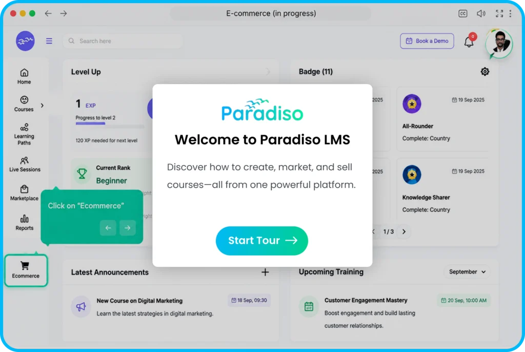 Sell courses online